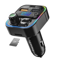 Car transmitter Budi T05, 2 x USB + USB-C цена и информация | FM модуляторы, FM трансмиттер | kaup24.ee