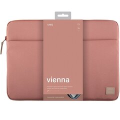 UNIQ etui Vienna laptop Sleeve 14" różowy|peach pink Waterproof RPET цена и информация | Чехлы для планшетов и электронных книг | kaup24.ee