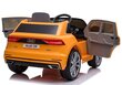 Elektriauto lastele Audi Q8, kollane цена и информация | Laste elektriautod | kaup24.ee