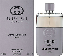 Tualettvesi Gucci Guilty Love Edition MMXXI Pour Homme EDT, 90 ml цена и информация | Мужские духи | kaup24.ee