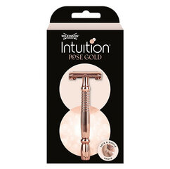 Naiste metallist pardel Intuition Double Edge Rose Gold (Razor) + 10 tera hind ja info | Raseerimisvahendid | kaup24.ee