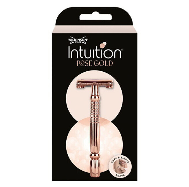 Naiste metallist pardel Intuition Double Edge Rose Gold (Razor) + 10 tera hind ja info | Raseerimisvahendid | kaup24.ee