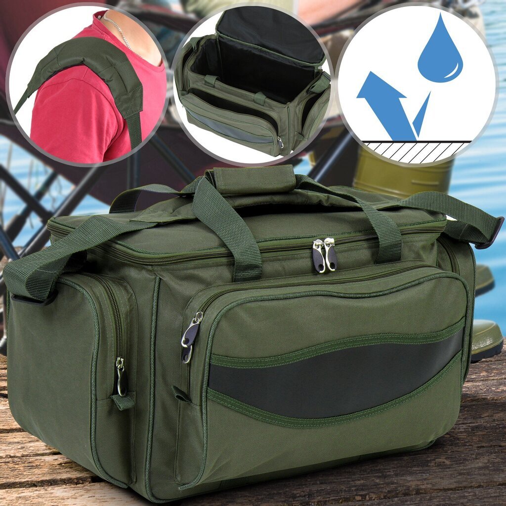 Veekindel kalastuskott Army Green/Khaki цена и информация | Spordikotid, seljakotid | kaup24.ee