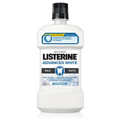 Suuvesi Listerine Advanced White Mild Taste, 500 ml hind ja info | Suuhügieen | kaup24.ee