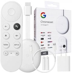 Google Chromecast HD-mängija koos Google TV-ga hind ja info | Digiboksid | kaup24.ee