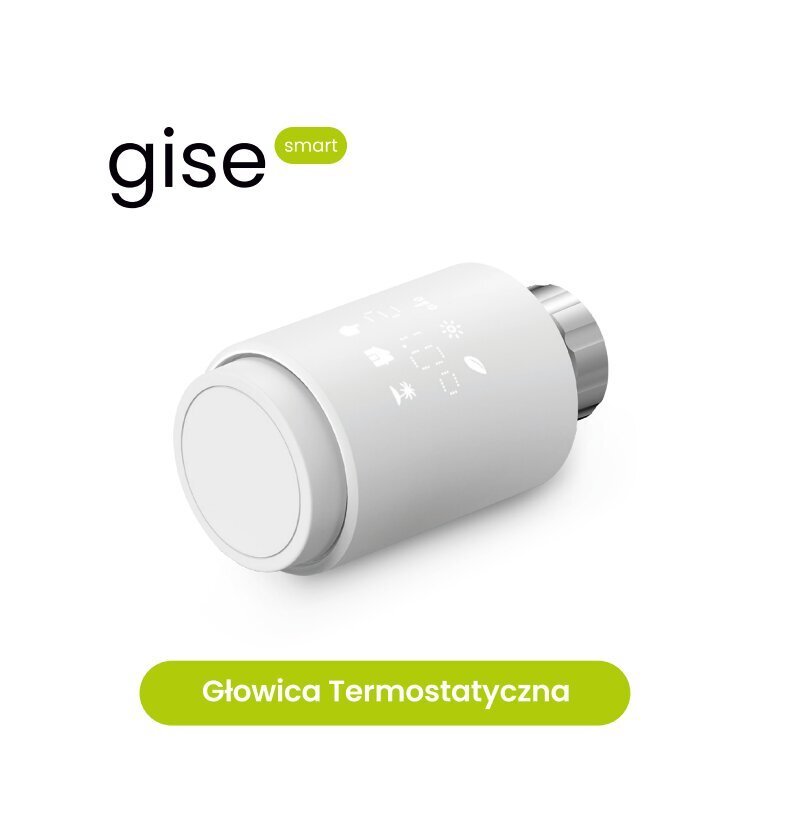 Gise, termostaatiline pea, Tuya Zigbee GTV-ZB цена и информация | Valvesüsteemid, kontrollerid | kaup24.ee