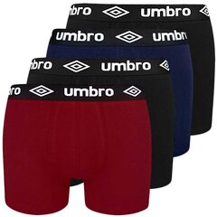 Комплект мужских трусов-боксеров Umbro, хлопок, 4 штуки, BM563, размер M цена и информация | Мужские трусы | kaup24.ee