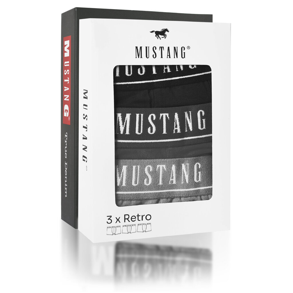 Meeste bokserid Mustang, puuvillased, 6 tk, BM456 hind ja info | Meeste aluspesu | kaup24.ee