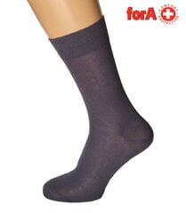 Мужские носки 100% хлопок, с противогрибковыми свойствами, forA, серые цена и информация | Мужские носки | kaup24.ee