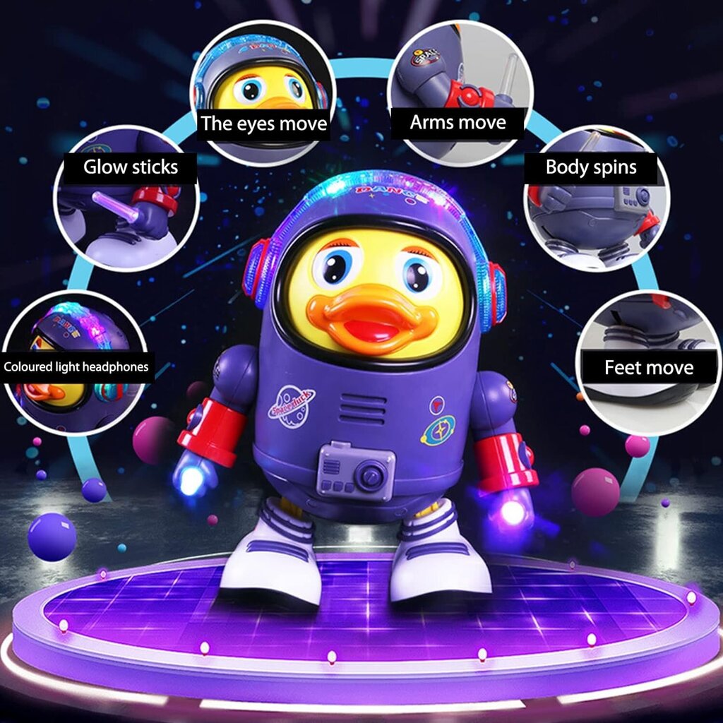 Tantsiv part Space Duck hind ja info | Imikute mänguasjad | kaup24.ee