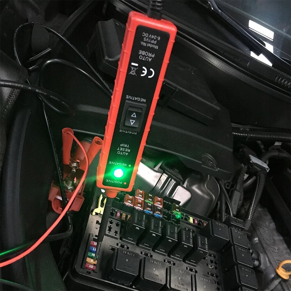 Autode vooluringi testeri polaarsuse tester, 12V 24V цена и информация | Turvasüsteemid ja 12V seadmed | kaup24.ee