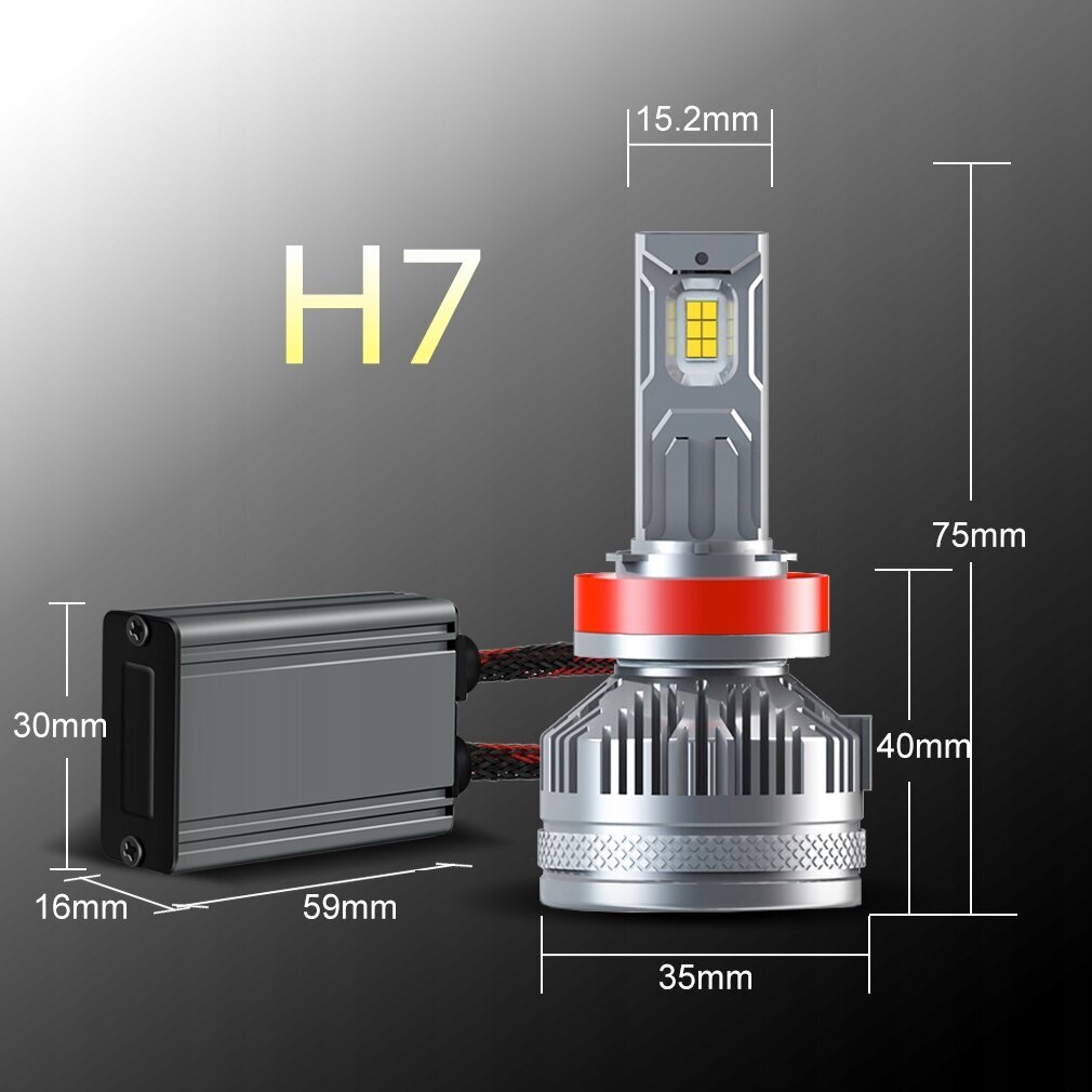 Lambid Led H7, S13, 200W, 2tk. цена и информация | Autopirnid | kaup24.ee