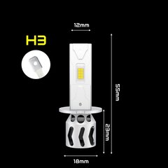 Lambid Led H3 Xstorm Slim hind ja info | Autopirnid | kaup24.ee