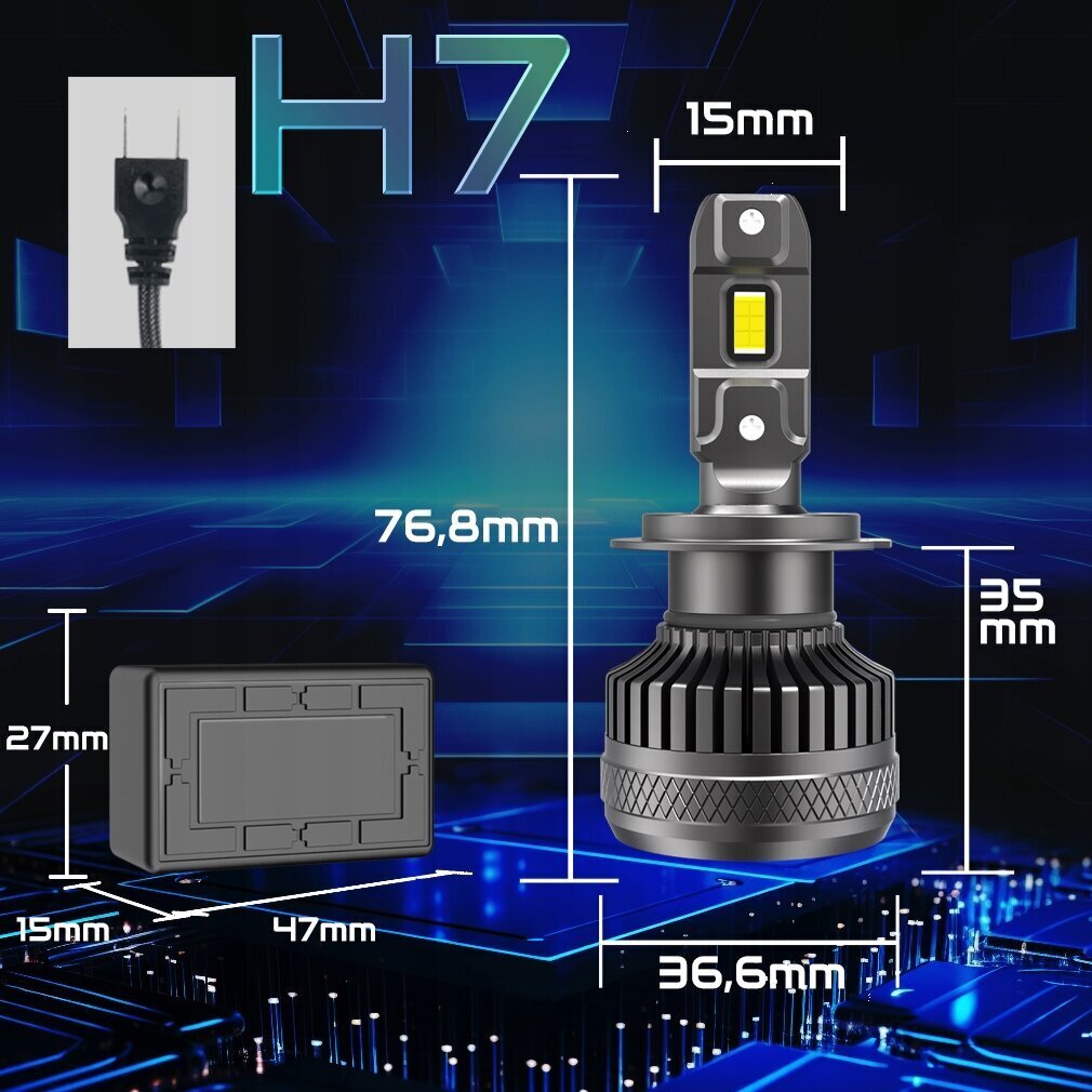 Lambid Led Xstorm H7 цена и информация | Autopirnid | kaup24.ee