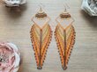 Oranžipruunid väga pikad kõrvarõngad suvisteks festivalideks цена и информация | Kõrvarõngad | kaup24.ee