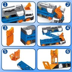 Transformeeritav veoauto sõiduautodega цена и информация | Игрушки для мальчиков | kaup24.ee
