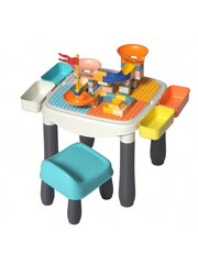 Развивающий столик с конструктором и стулом цена и информация | Конструкторы и кубики | kaup24.ee