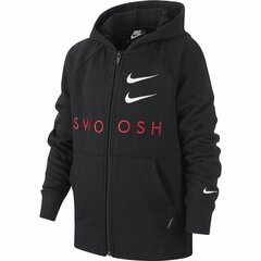 Laste Spordijakk Nike Swoosh Must hind ja info | Poiste kampsunid, vestid ja jakid | kaup24.ee