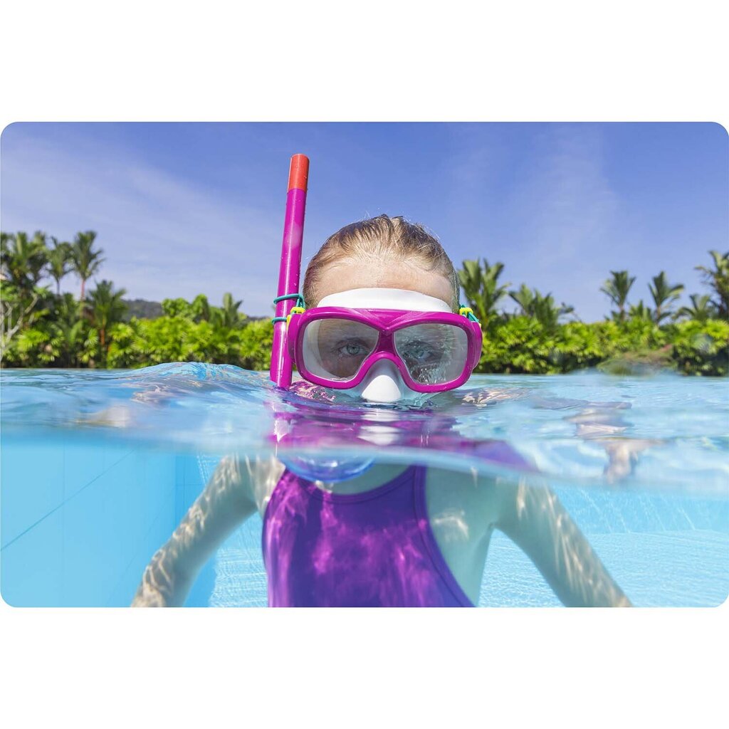 Sukeldumiskomplekt Bestway, roosa hind ja info | Ujumismaskid | kaup24.ee