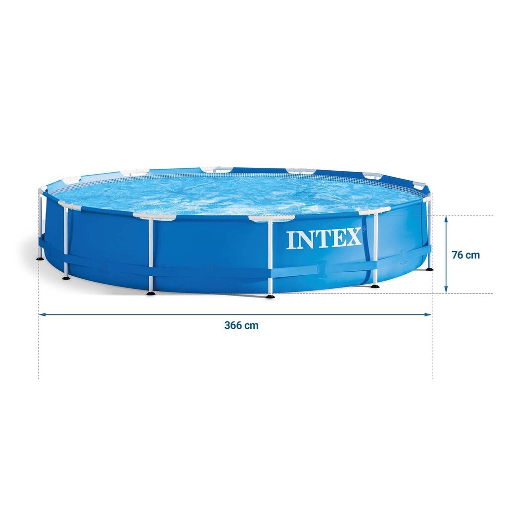 Raambassein Intex, 366x76 cm, filtriga hind ja info | Basseinid | kaup24.ee