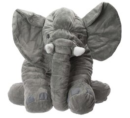 Pehem mänguasi, maskott elevant, hall, 60 cm hind ja info | Pehmed mänguasjad | kaup24.ee