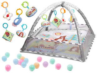 Игровой коврик, 76 см x 76 см, серый цена и информация | Игрушки для малышей | kaup24.ee