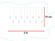 Jõulutuled 108 LED, 3 m hind ja info | Jõulutuled | kaup24.ee