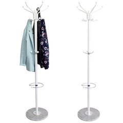 Вешалка для одежды ModernHome, белая, 173 см. цена и информация | Вешалки и мешки для одежды | kaup24.ee