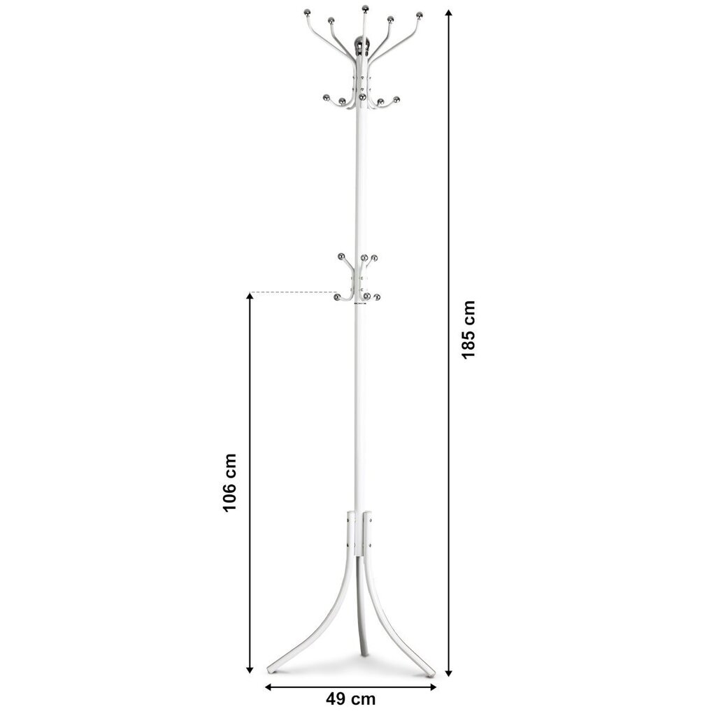 Riidehoidja, 185 cm цена и информация | Riidepuud ja -kotid | kaup24.ee