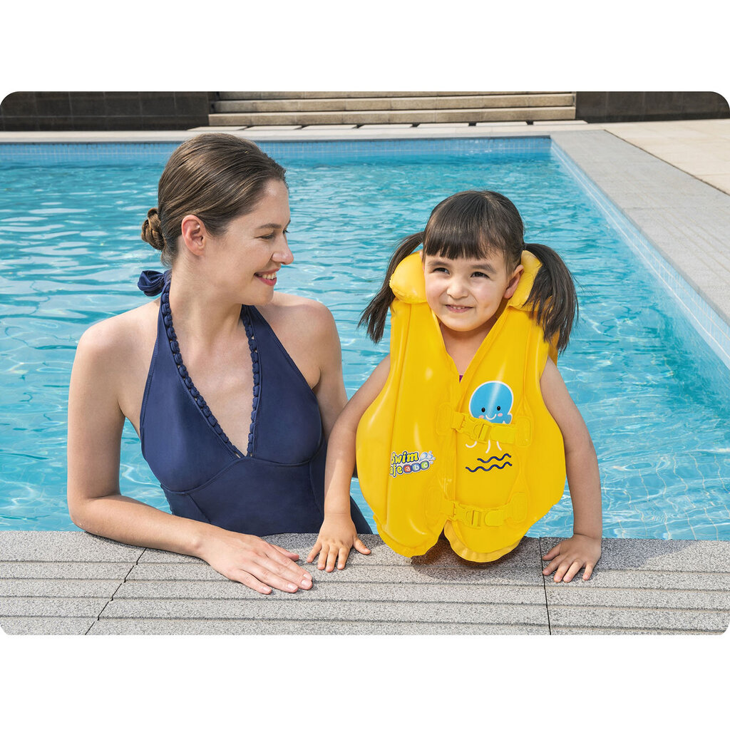 Ujumisvest Bestway Kids, kollane hind ja info | Täispuhutavad veemänguasjad ja ujumistarbed | kaup24.ee