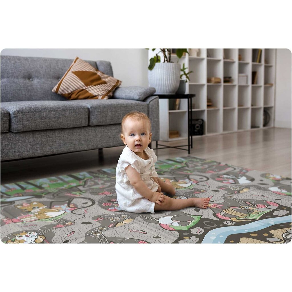 Kokkupandav matt, Nukido 1734008, 200 x 180 x 1 цена и информация | Imikute mänguasjad | kaup24.ee