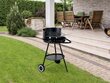 Ümargrill reguleeritava grillikõrgusega Modern Home, 56x56x76 cm, must цена и информация | Grillid | kaup24.ee