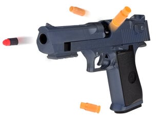 Пистолет с глушителем и патронами, серый цена и информация | Развивающий мелкую моторику - кинетический песок KeyCraft NV215 (80 г) детям от 3+ лет, бежевый | kaup24.ee