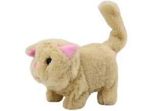 Интерактивный плюшевый котенок, коричневый цена и информация | Мягкие игрушки | kaup24.ee
