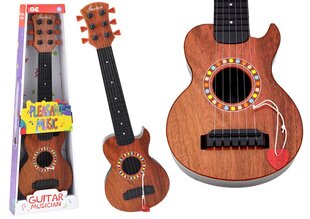Детская деревянная гитара, коричневая цена и информация | Развивающие игрушки | kaup24.ee
