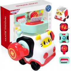 Монтессори-манипулятор "Автомобиль-кошка", красный, Woopie Baby цена и информация | Развивающие игрушки | kaup24.ee