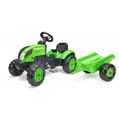 Pedaltraktor koos haagisega, roheline, FALK Country Farmer цена и информация | Игрушки для мальчиков | kaup24.ee