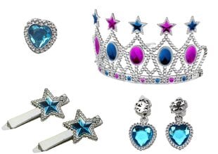 Väike printsessi aksessuaaride komplekt teemantidega, sinine hind ja info | Tüdrukute mänguasjad | kaup24.ee
