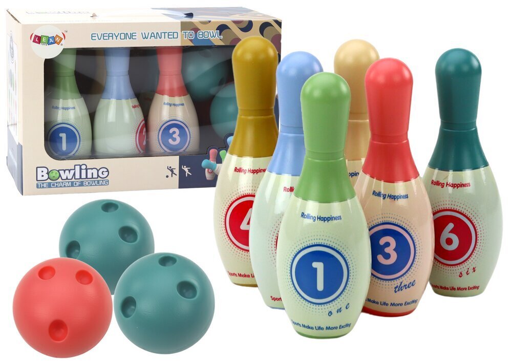 Bowlingukomplekt 6 tk, värviline hind ja info | Vabaõhumängud | kaup24.ee