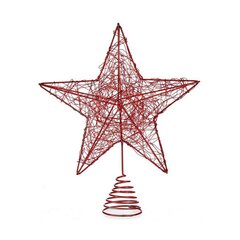 Рождественская звезда Красный Сталь Пластик (20 x 5 x 24,5 cm) цена и информация | Декорации | kaup24.ee