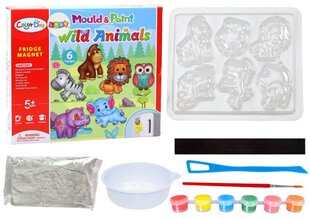 Творческий гипсовый набор для создания магнитов "Животные" цена и информация | Развивающие игрушки и игры | kaup24.ee