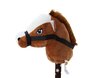 Pehme hobuse pea pulgal Hobby Horse koos helidega, tumepruun hind ja info | Imikute mänguasjad | kaup24.ee