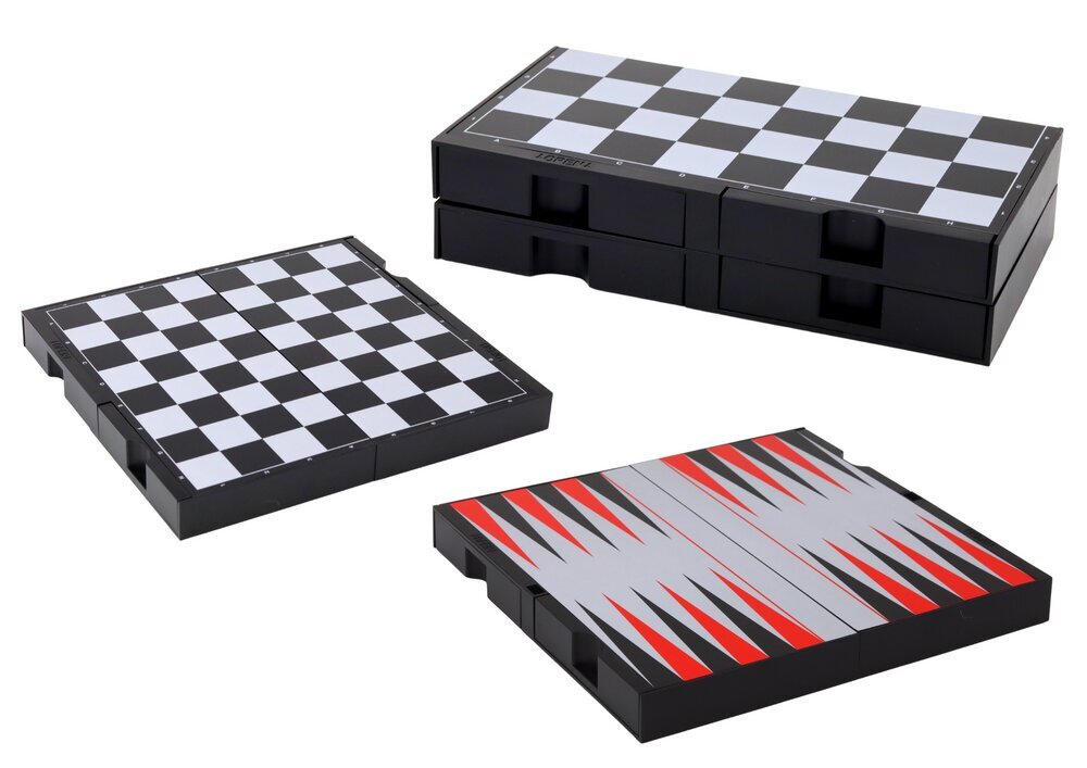 Magnetiline laud koos, male- ja backgammon mängudega hind ja info | Lauamängud ja mõistatused | kaup24.ee