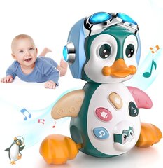 Интерактивная игрушка для детей Penguin цена и информация | Drewniana Wieża Piramida Kura Nakładanie Kolorowych Kwadratów LD-15 15276 | kaup24.ee