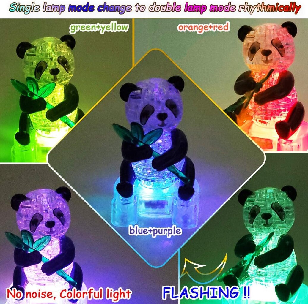 3D pusle Panda Crystal Blocks hind ja info | Arendavad mänguasjad | kaup24.ee