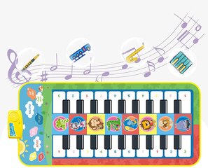 Музыкальный танцевальный коврик Animals цена и информация | Настольные игры, головоломки | kaup24.ee