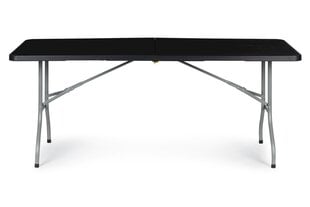 Складной банкетный стол для сада, ModernHome, 153 см, черный цена и информация | Садовые столы и столики | kaup24.ee