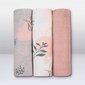 Mähkmed Lionelo Bamboo set, roosa/roheline, 70x70 cm, 3 tk. цена и информация | Mähkimislinad | kaup24.ee