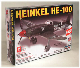 Plastikmudeli komplekt Lindberg Heinkel HE-100 lennukid hind ja info | Liimitavad mudelid | kaup24.ee