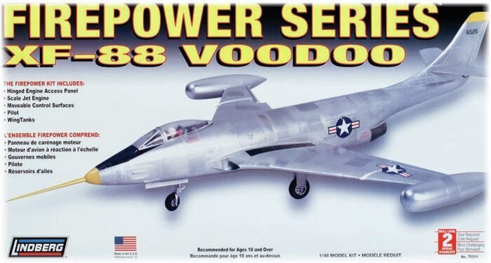 Plastikust mudeli komplekt Lindberg (USA) XF-88 Voodoo reaktiivhävitaja hind ja info | Liimitavad mudelid | kaup24.ee